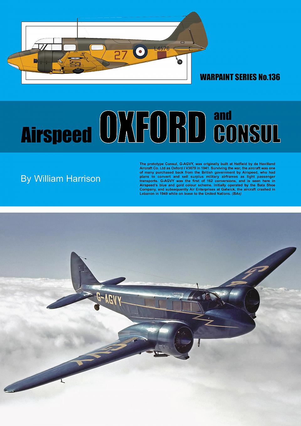 Guideline Publications Ltd Warpaint 136 - Airspeed Oxford & Consul By William Harrison 